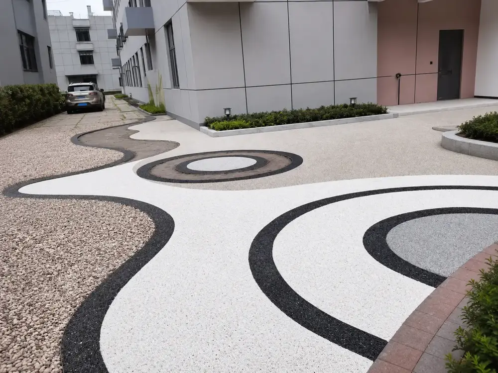 胶粘石地坪AIe