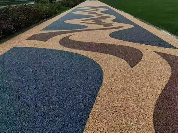 胶粘石地坪1
